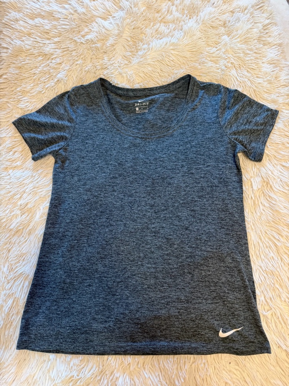 Nike Dri-FIT Charcoal Gray Athletic Tee